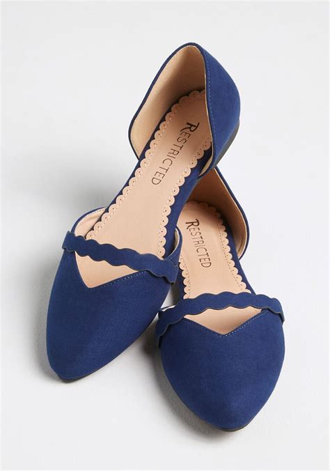 navy blue flats